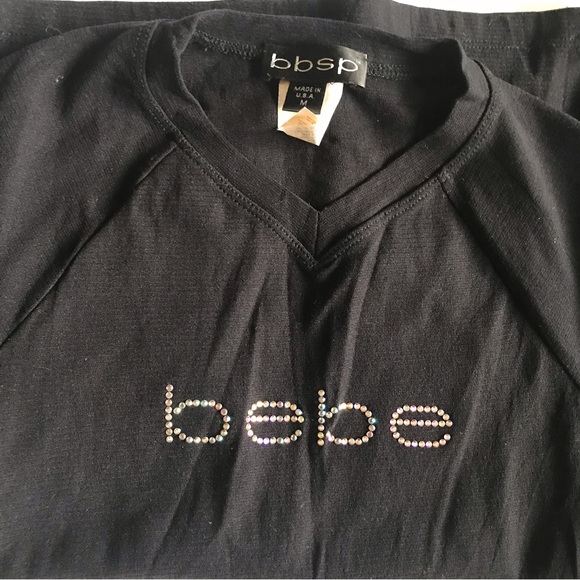 bbsp bebe ,size M , black short sleeves woman’s top - Picture 9 of 15